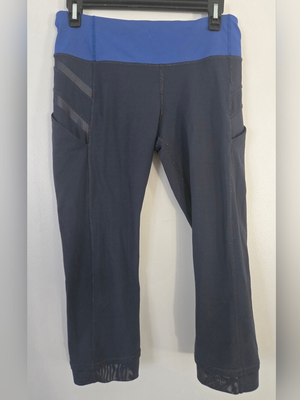 Lululemon Illumina Cropped Women’s Leggings Inkwell / Rugged Blue Size 6